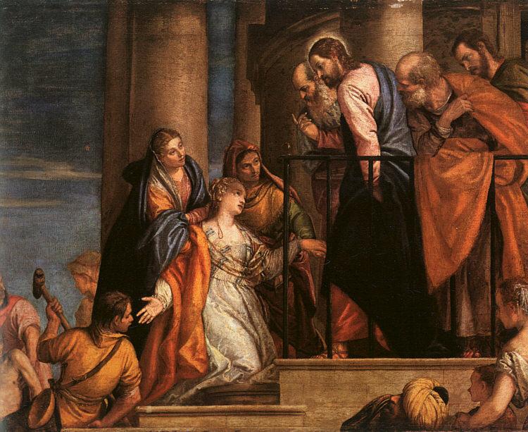  Paolo  Veronese Christ and the Woman with the Issue of Blood